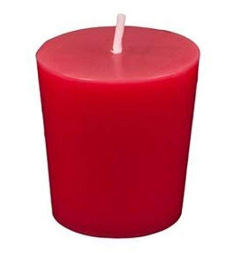 Red unscented natural soy wax votive candle 12 set