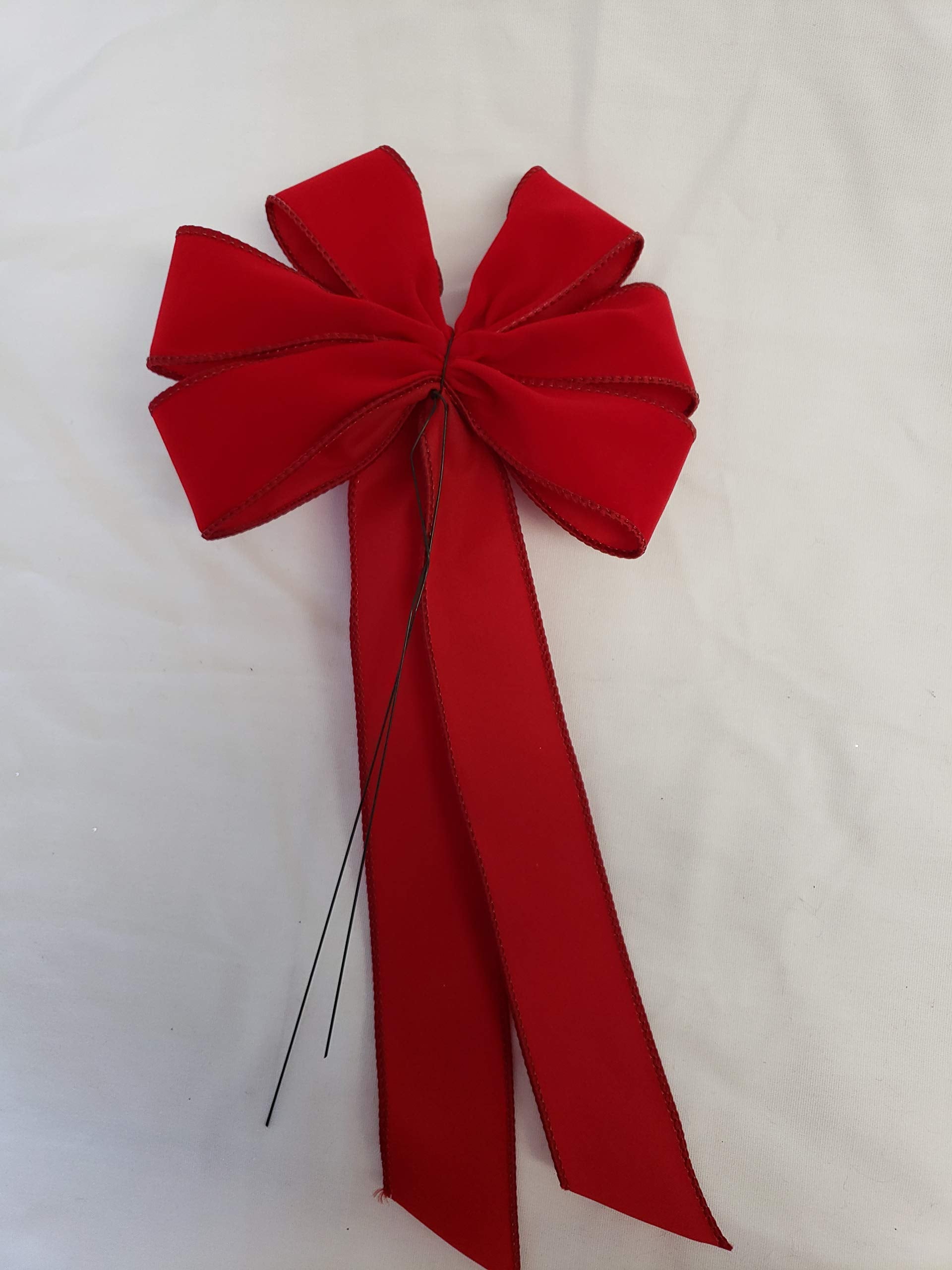 Wired bow with 18 inch stem wire for easy attachment