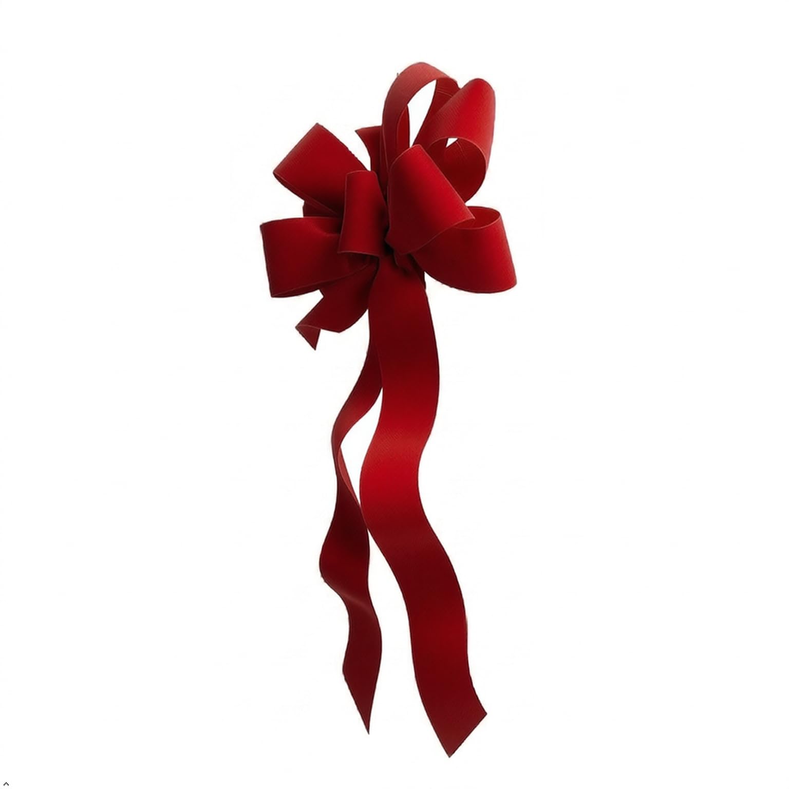 12 handcrafted red velvet bows 10x26 for wreaths and decor