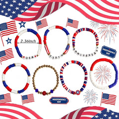 Hypoallergenic stretch fit nickel-free elastic cord Go Ho bracelet