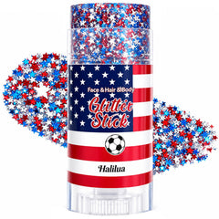 Red White and Blue Glitter Stick for face and hair