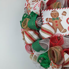 Wreath ready to ship Oh Snap Gingerbread Wreath