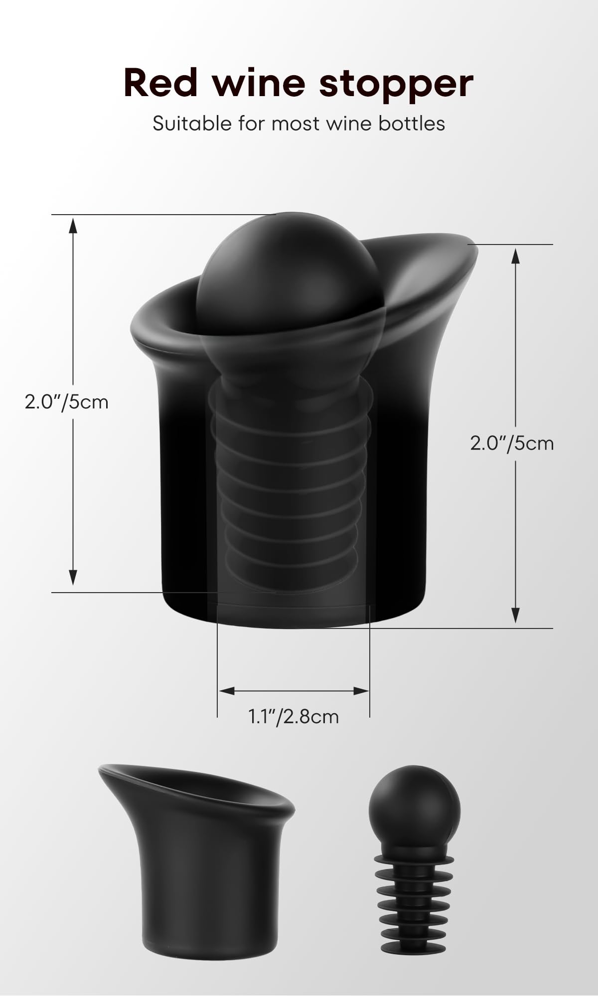 red wine saver stopper close up