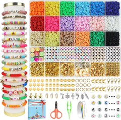 Redtwo 5100 clay beads bracelet kit product image showing beads and charms