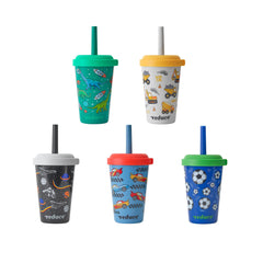 REDUCE GoGo's Kids 12oz tumbler cups with lids and spill-proof straws