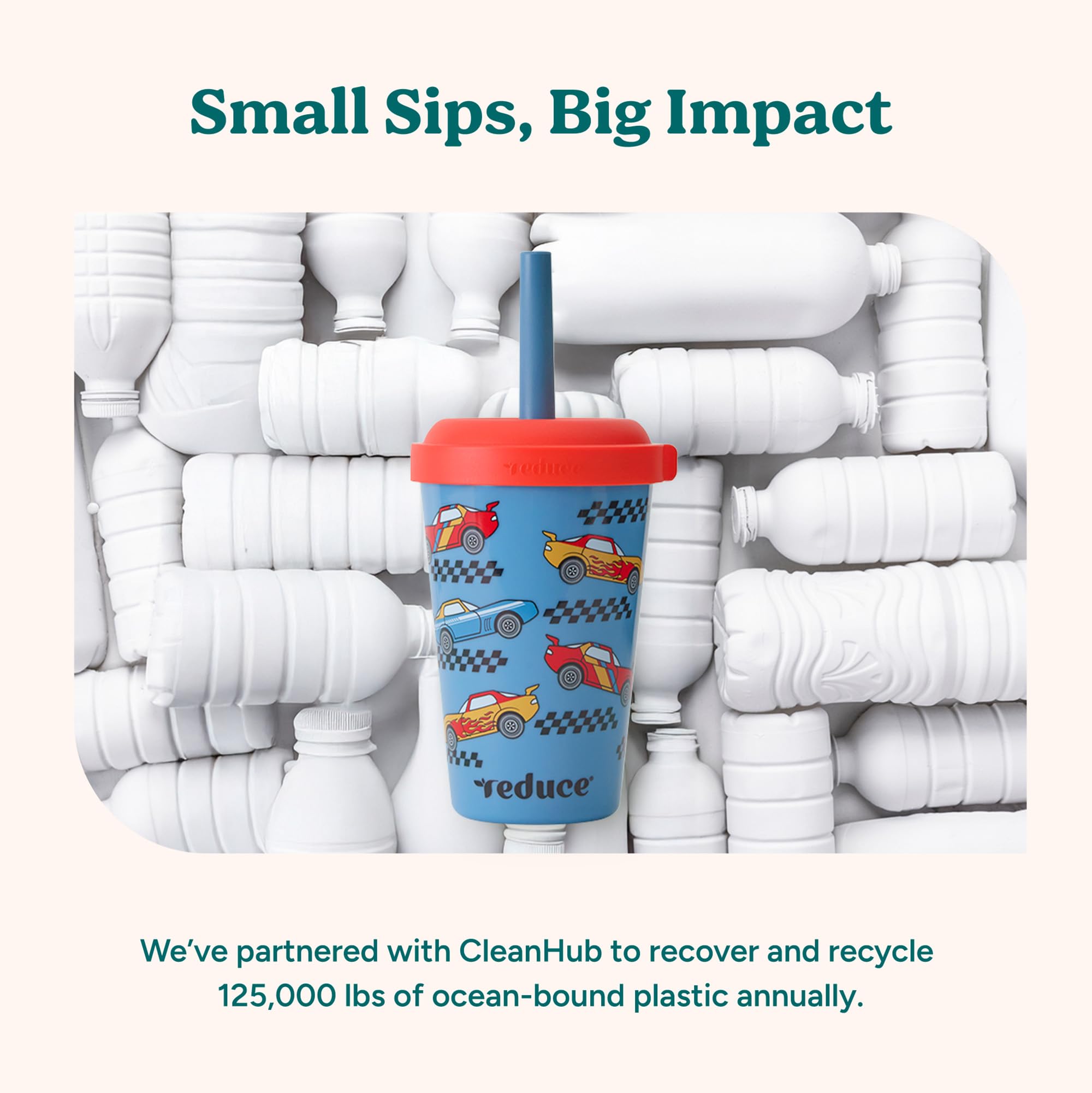 Vibrant designs on REDUCE GoGo's kids tumblers
