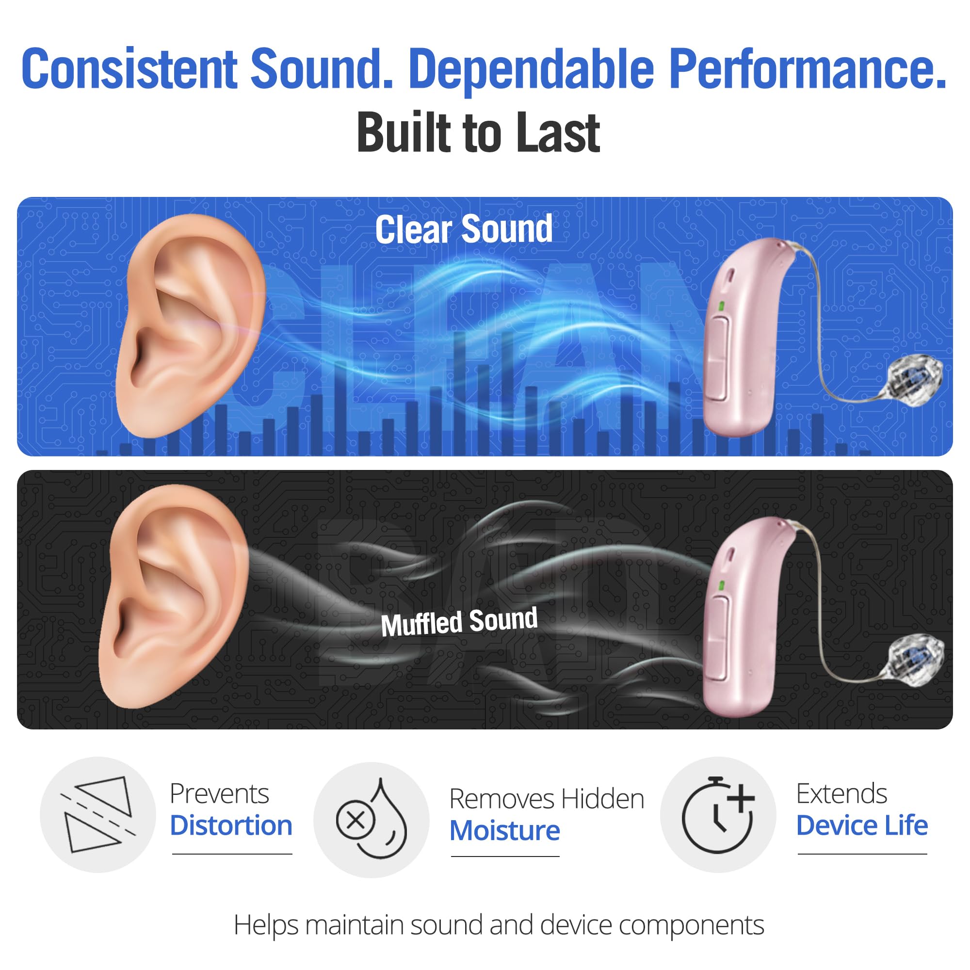 Hearing aids AirPods and earbuds inside Redux dryer