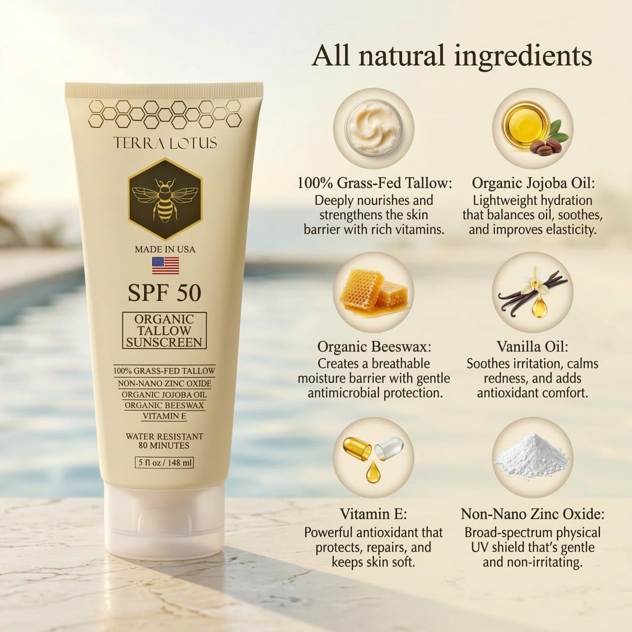 Adventure-ready water resistant mineral sunscreen