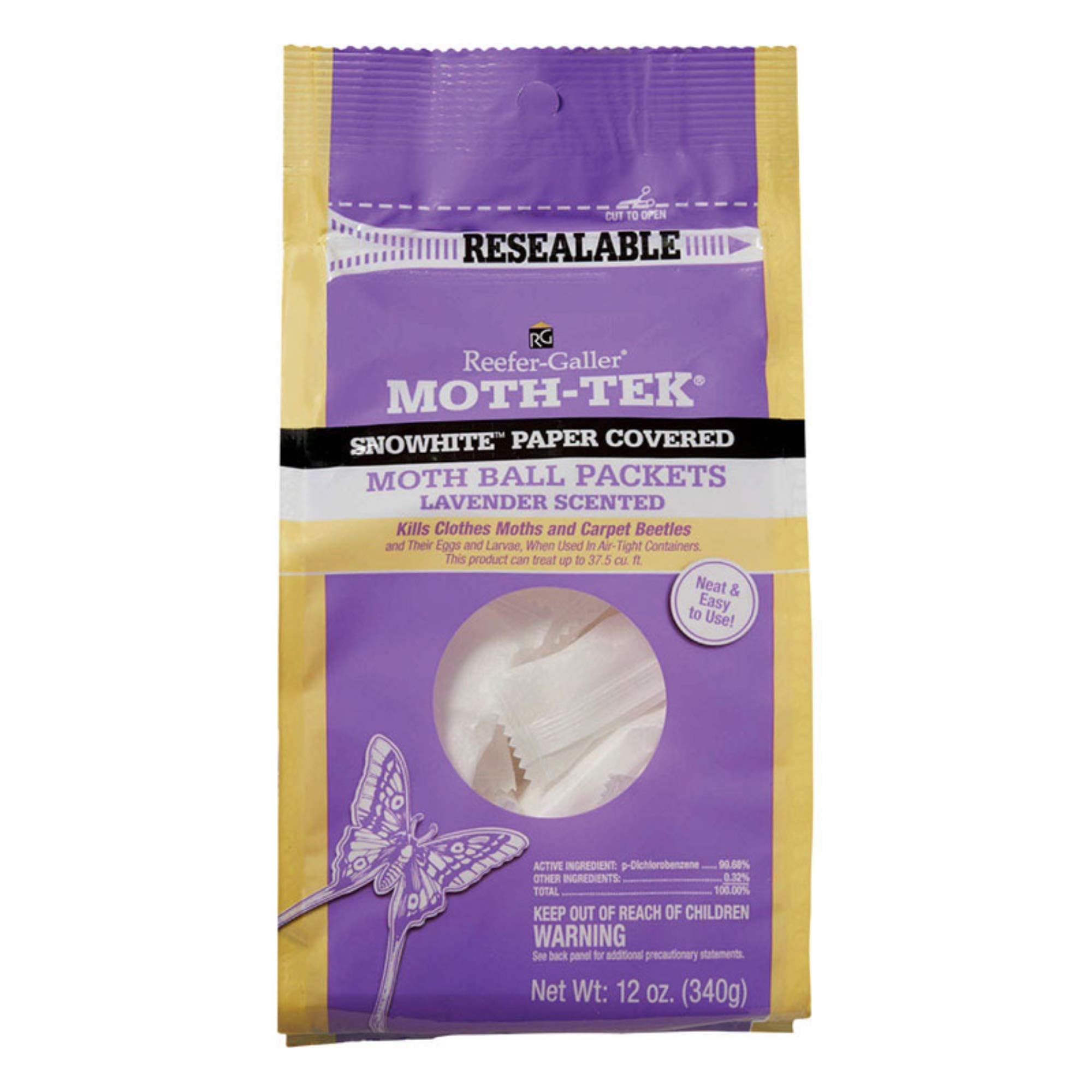 Reefer-Galler Moth Ball Packets Lavender scented 12 oz for clothes moths