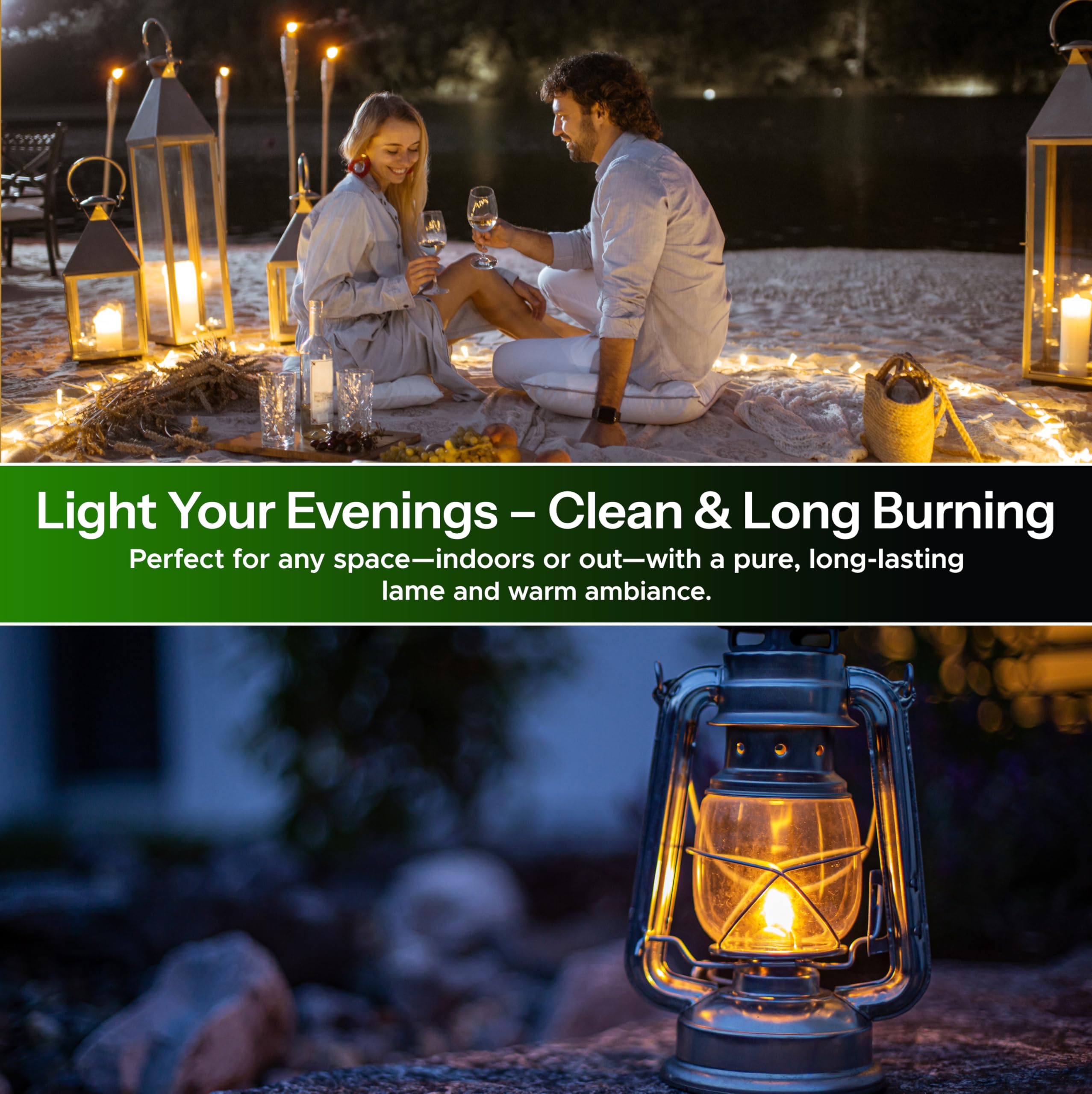 Indoor lamp oil compatible with Firefly wicks and accessories