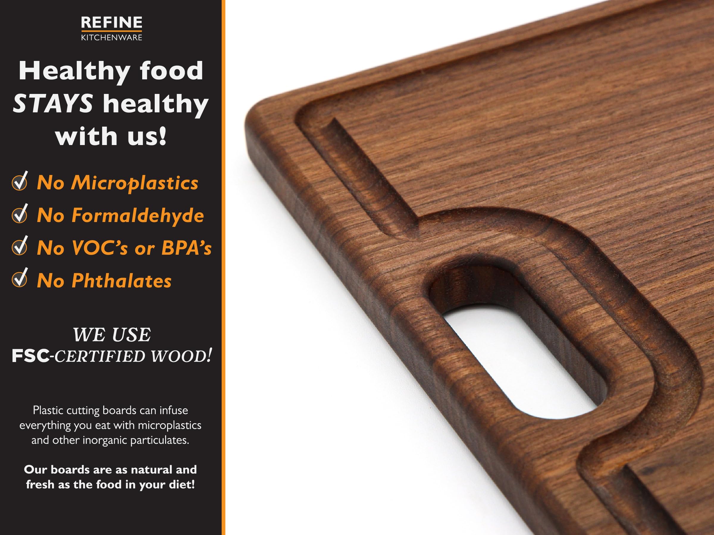 Refine Kitchenware knife friendly cutting surface