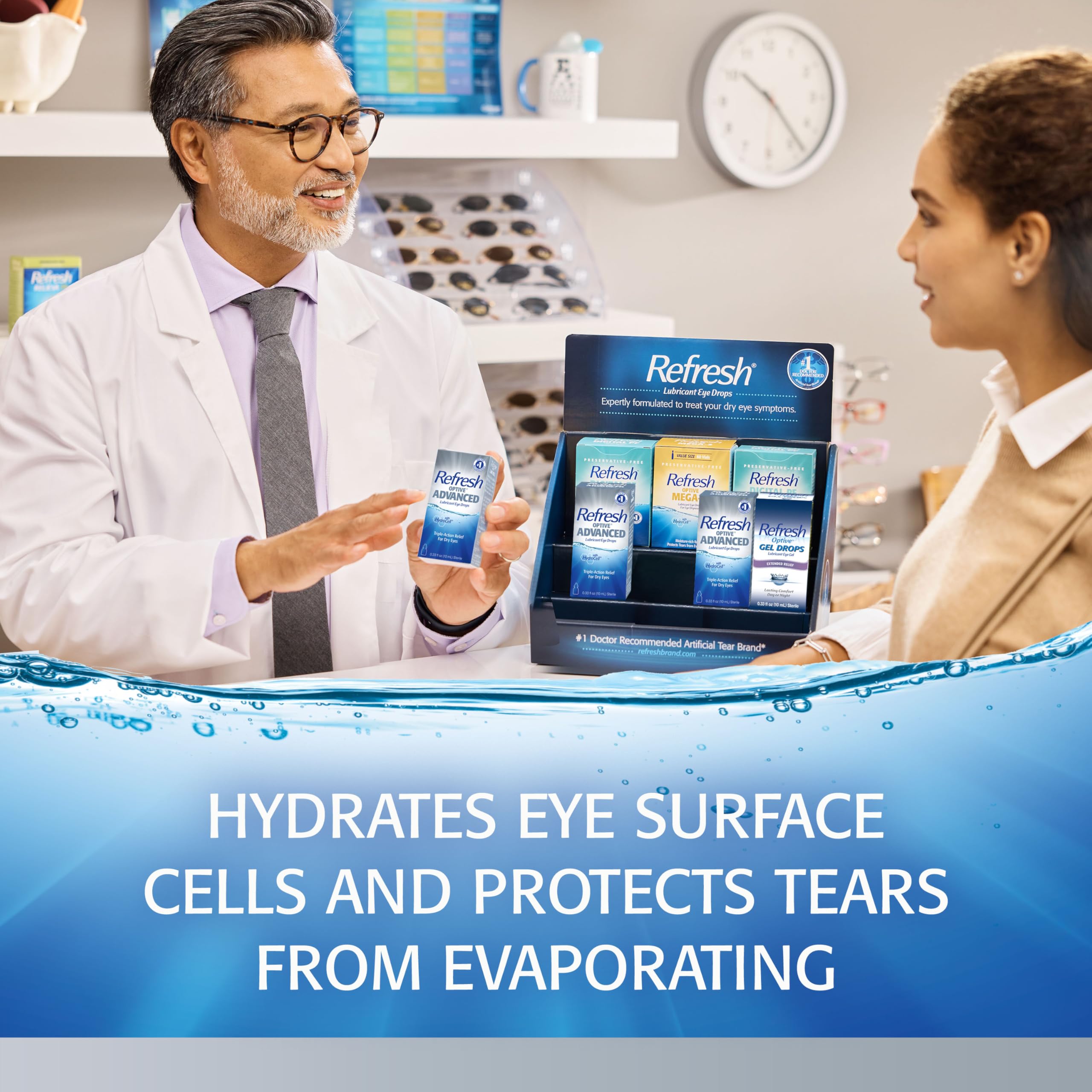Hydrocell technology hydrates and maintains eye surface