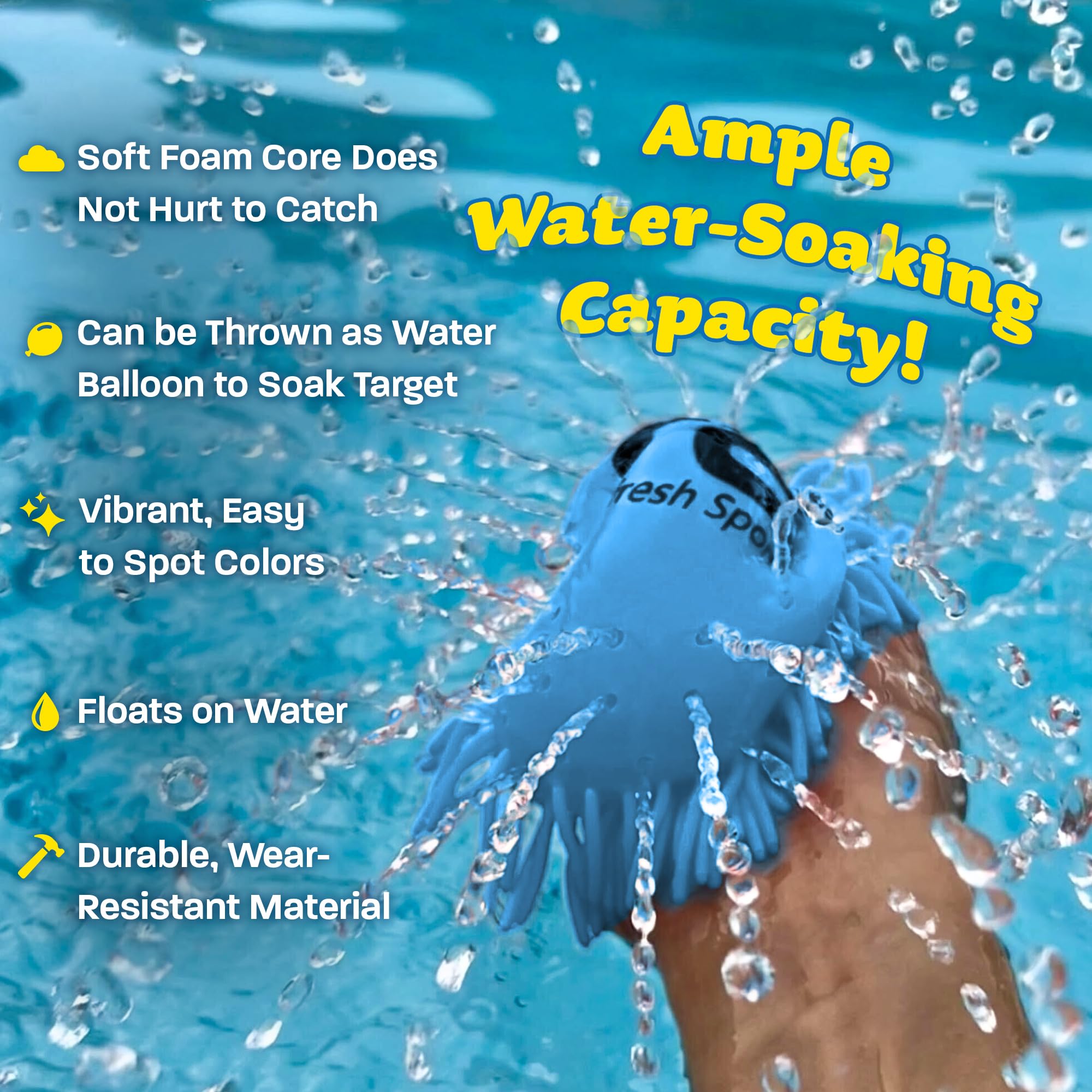 Soft silicone exterior water flying discs for durability