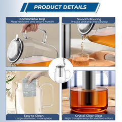 Aquach teapot fits standard fridge shelves for cold brew