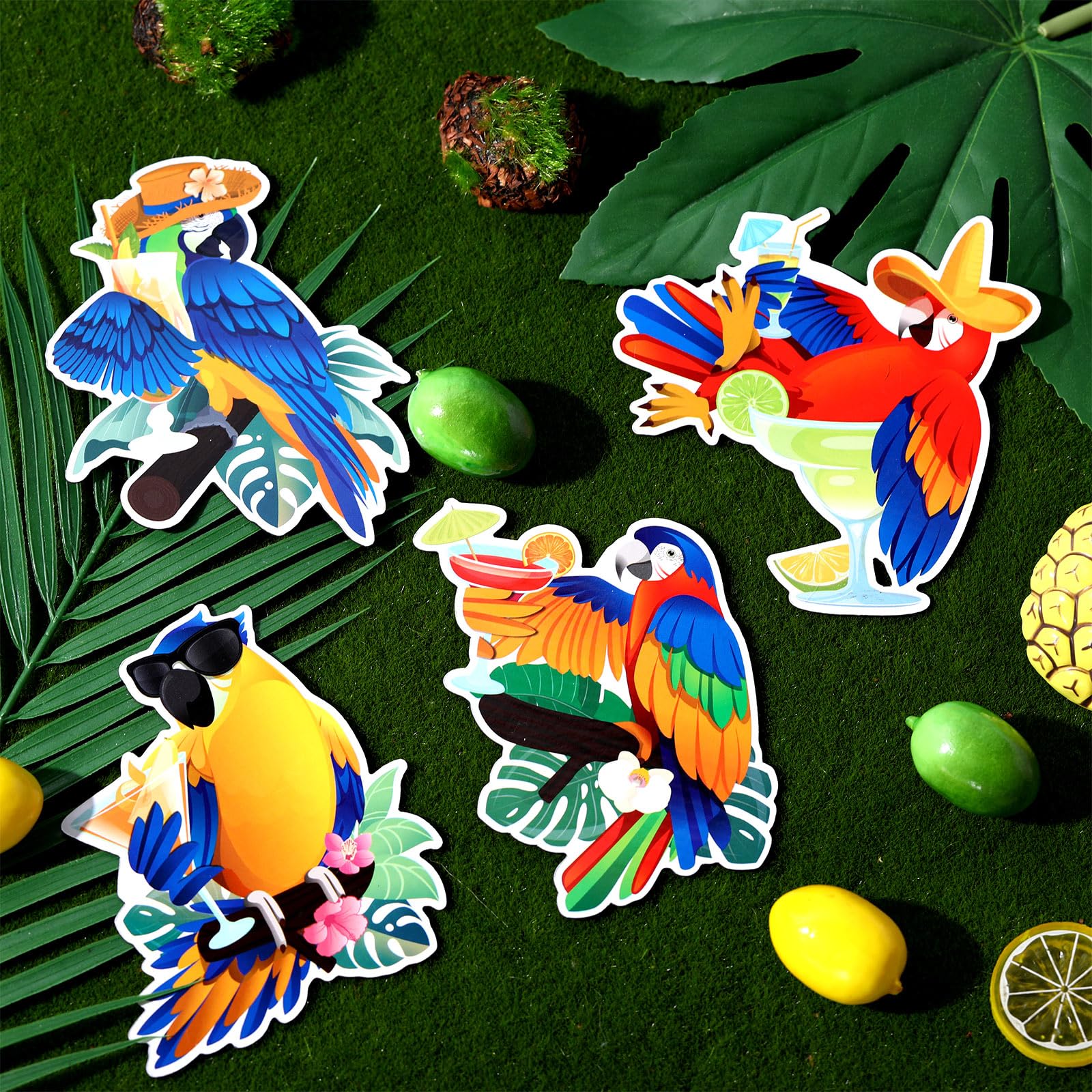 Bright tropical birds magnets 12 cm Capoda