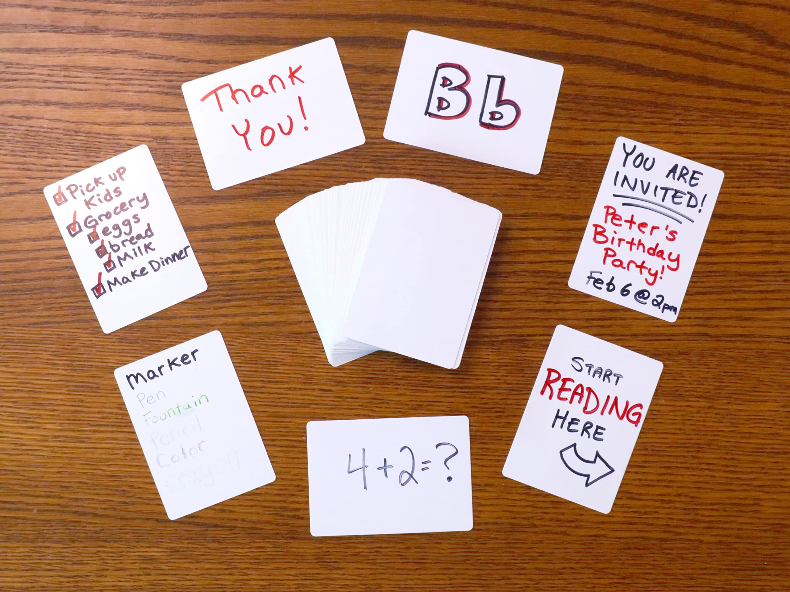 High contrast blank cards ideal for art projects