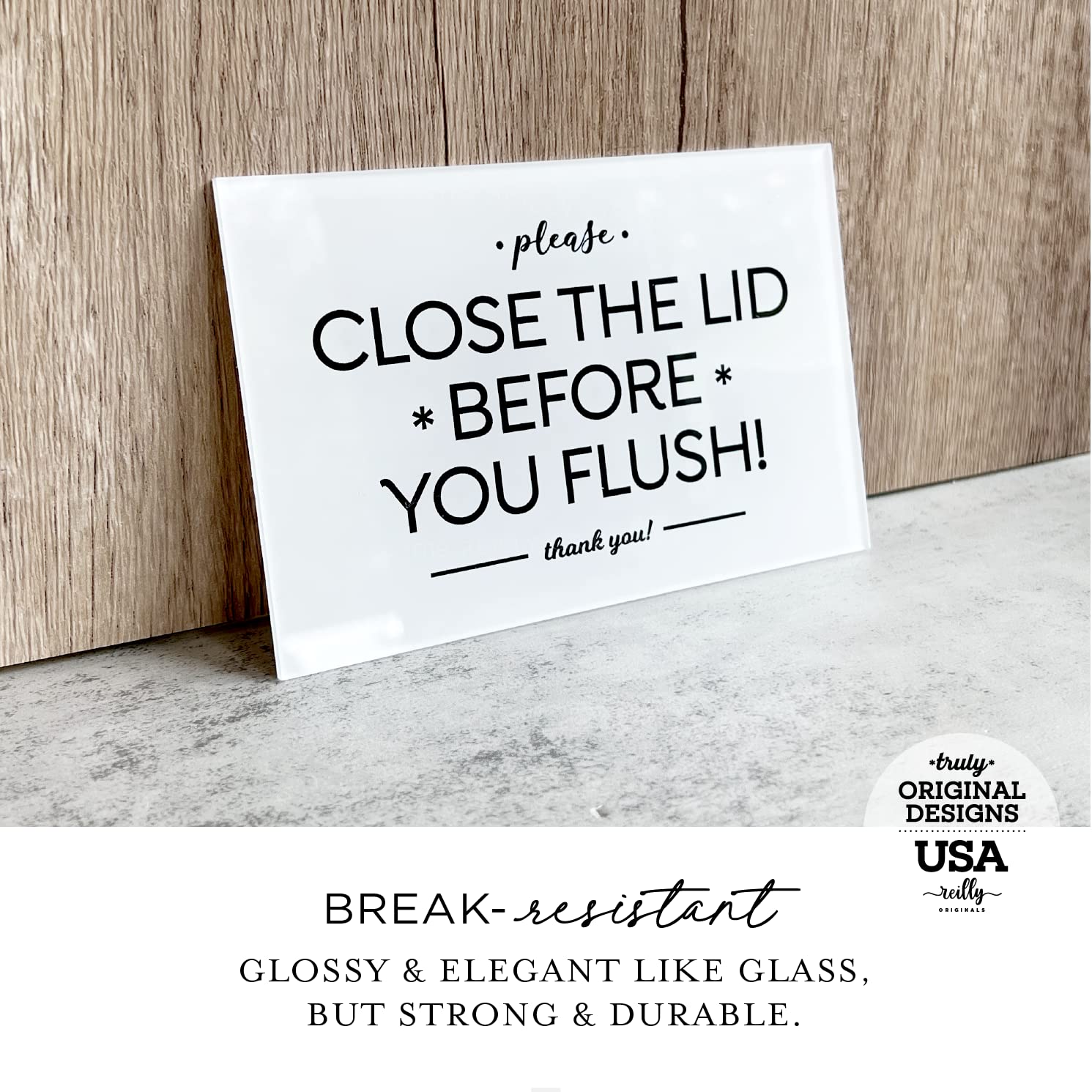 Bathroom reminder packaging image