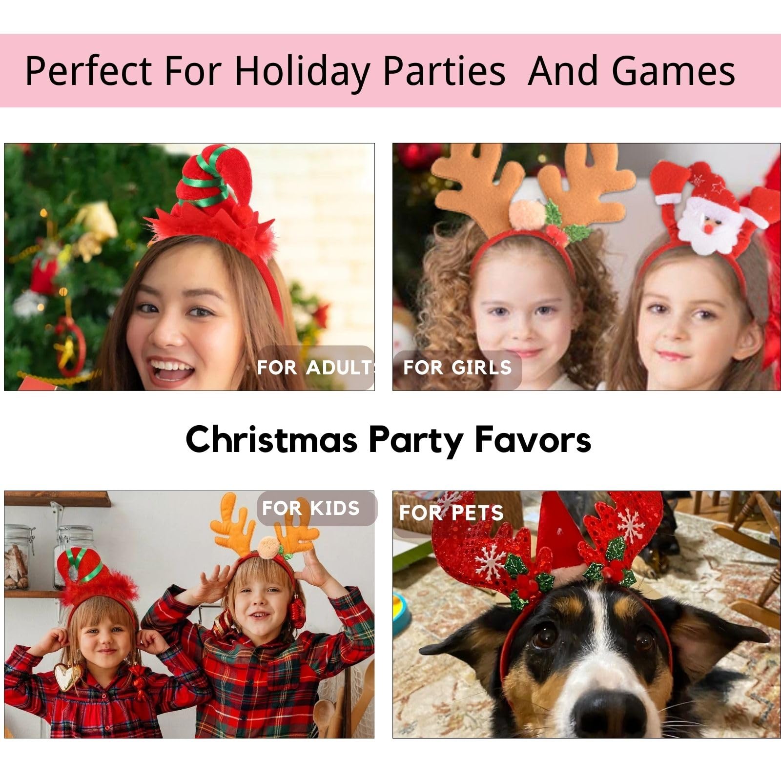 Christmas tree headband design in SEVEN STYLE collection