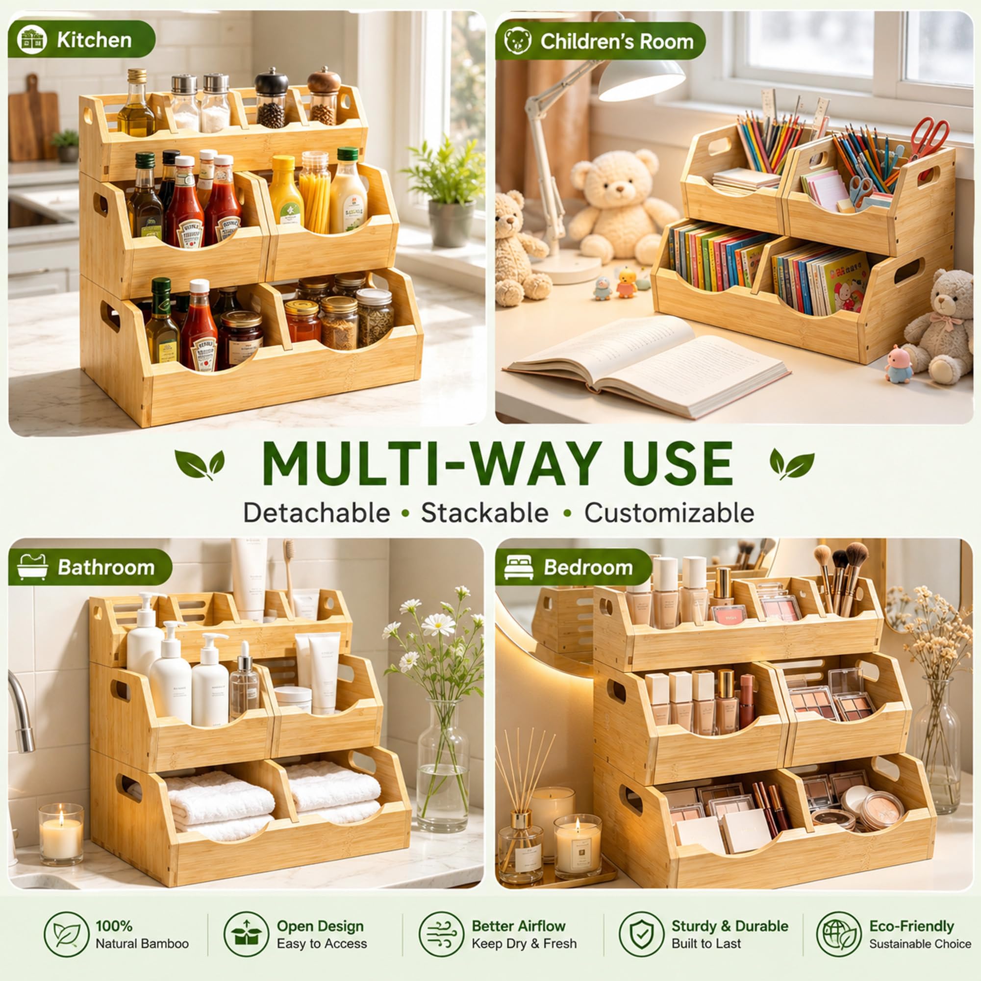 Reinforced base and portable handles on kitchen storage bin