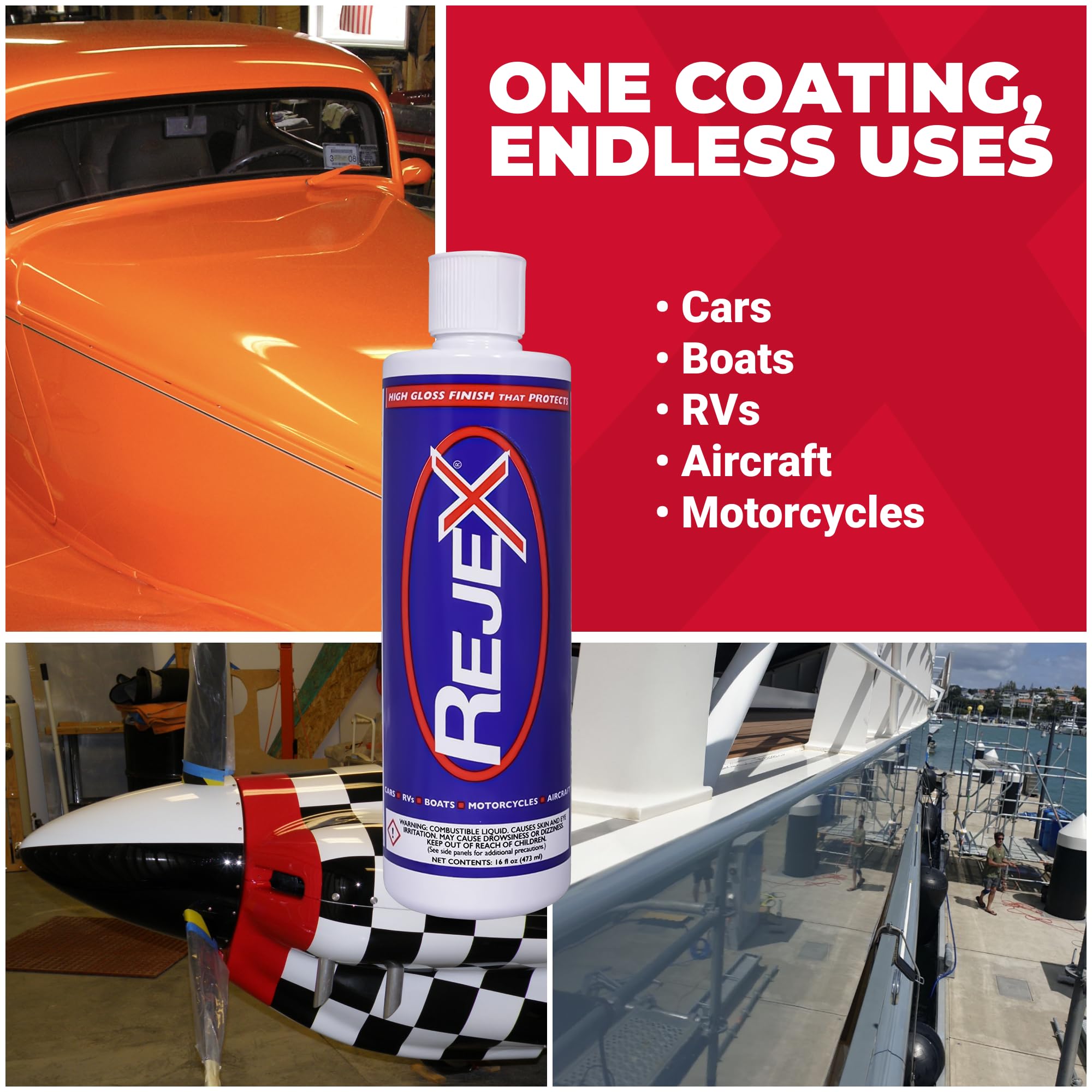 Long lasting protection with RejeX rated for 40+ detergent washes