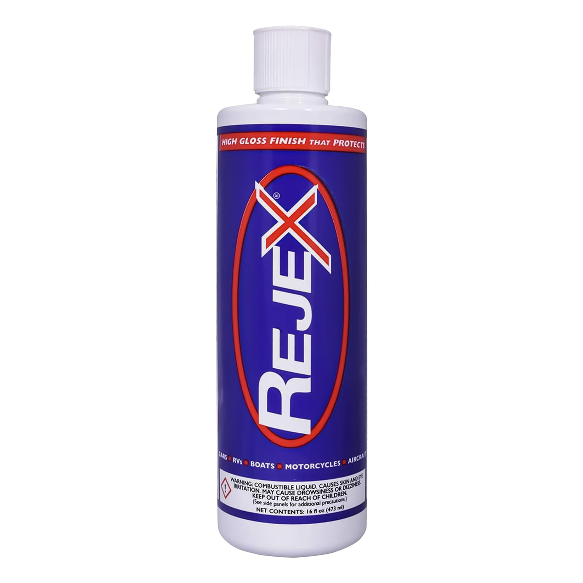 RejeX high gloss finish 16oz bottle for cars and boats