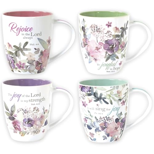 Joy of the Lord mug purple interior 11oz ceramic