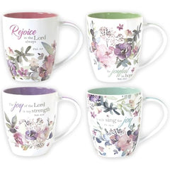 Joy of the Lord mug purple interior 11oz ceramic