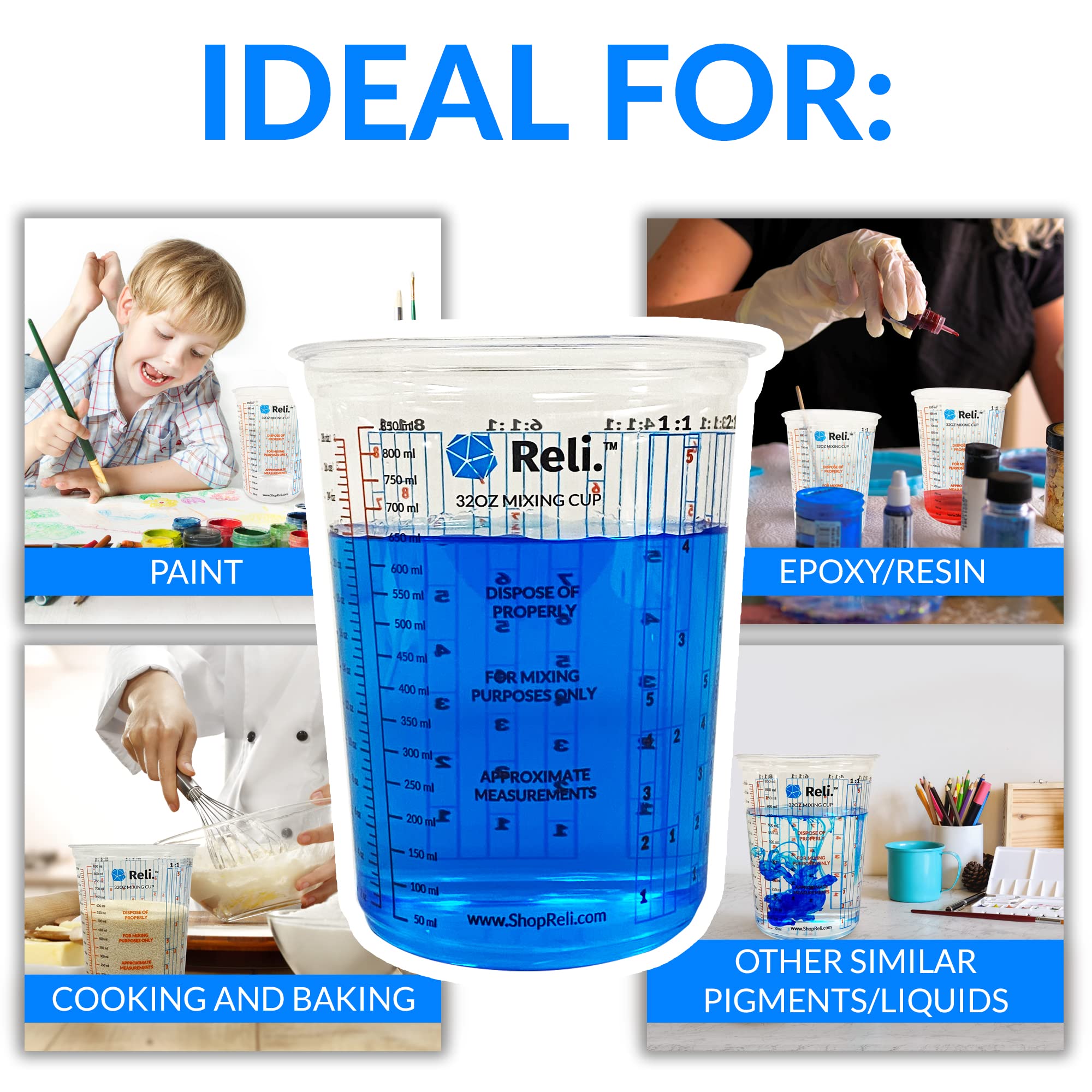 Bulk pack of Reli. mixing cups 50 pieces