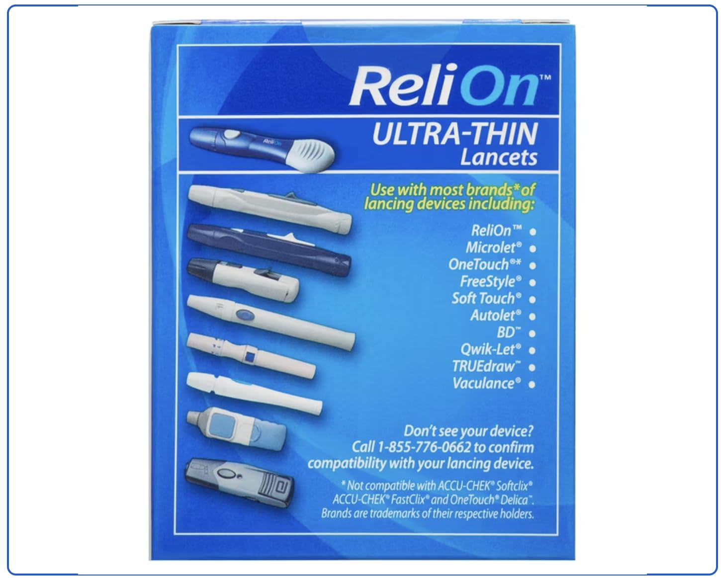 ReliOn 30G Ultra-Thin Lancets 100ct Pack2 product image