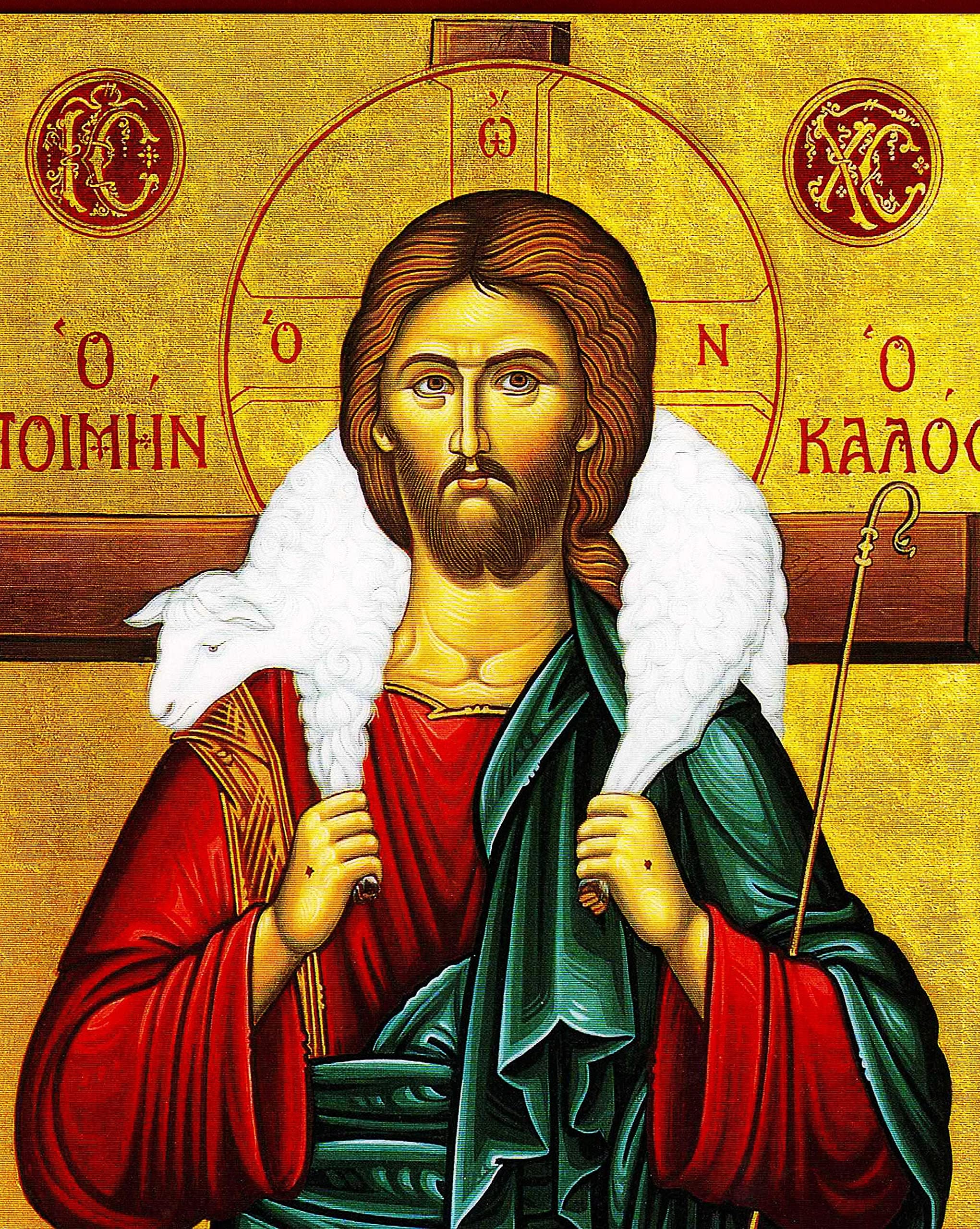 Greek Orthodox icon wall hanging for home or church