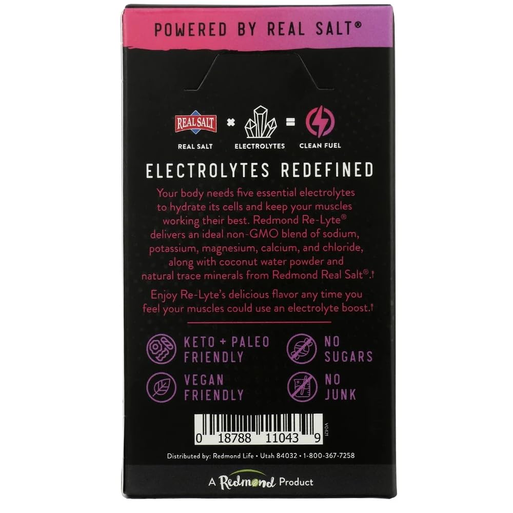 RELYTE Re-Lyte Mixed Berry electrolyte drink mix 15 servings packets packaging