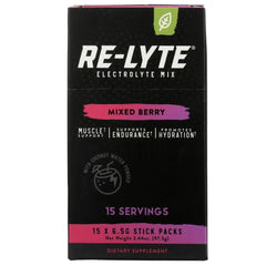 RELYTE Re-Lyte Mixed Berry electrolyte drink mix 15 servings packets