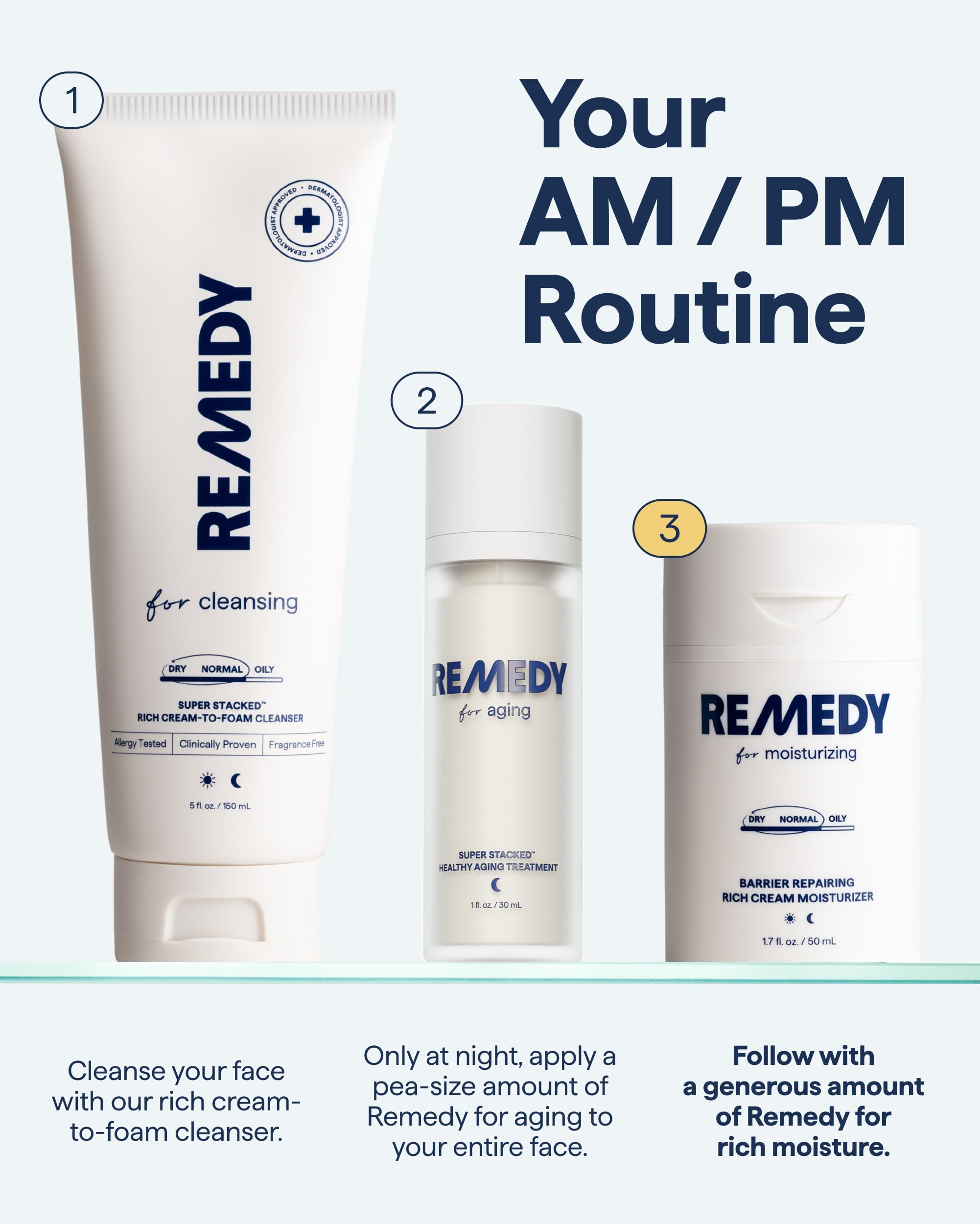 remedy rich barrier repairing cream morning and night usage reminder