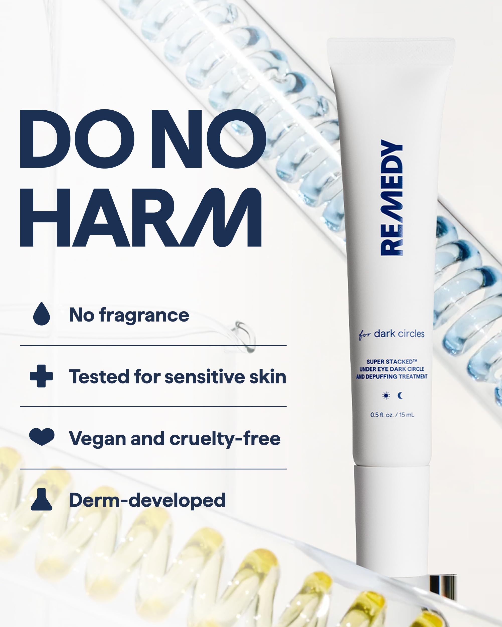 Remedy eye cream packaging and description