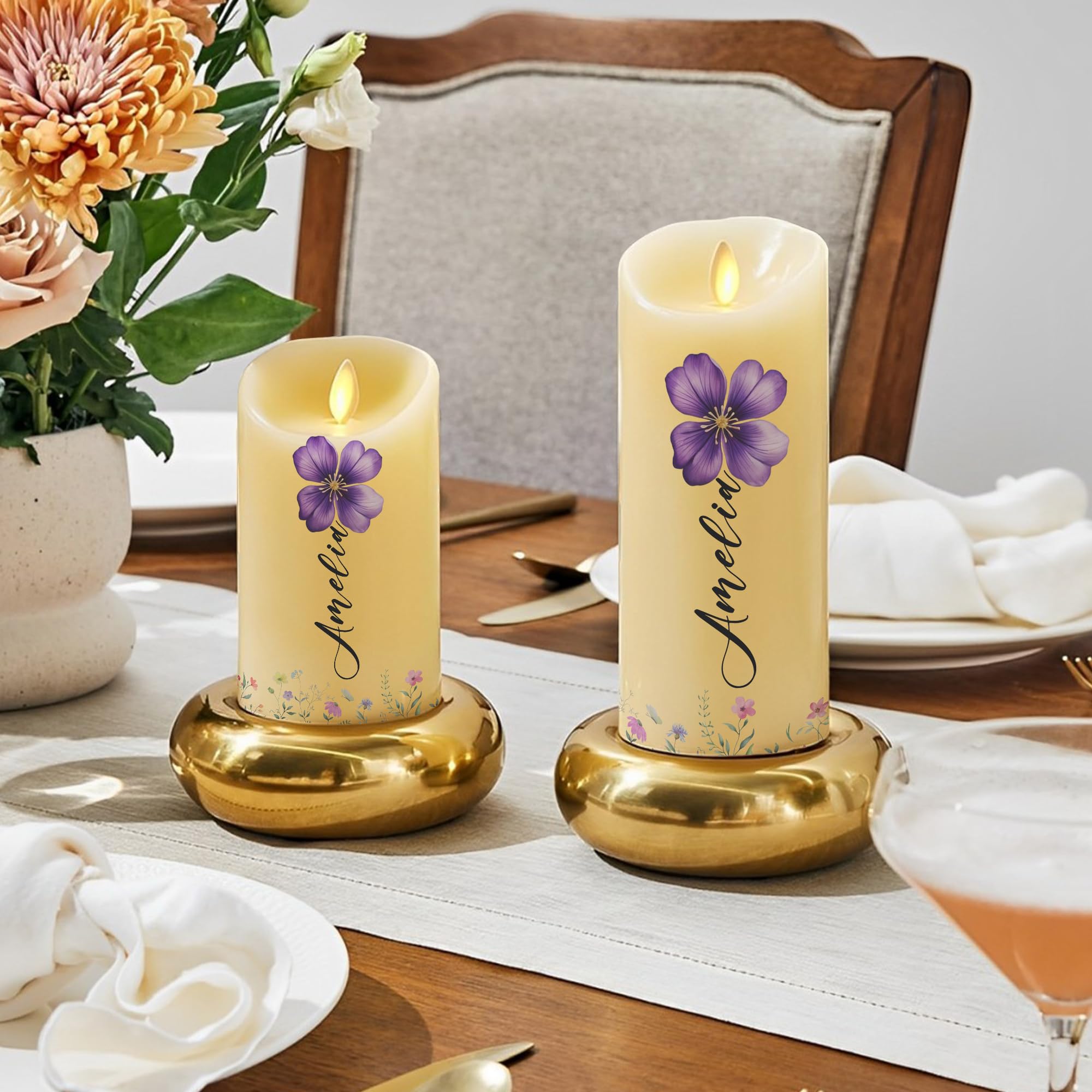 Remember whose granddaughter you are candle close up