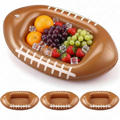 Remerry 4 pack inflatable football beverage cooler brown PVC