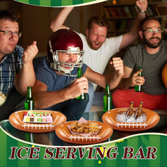 Pack of 4 football beverage coolers for parties