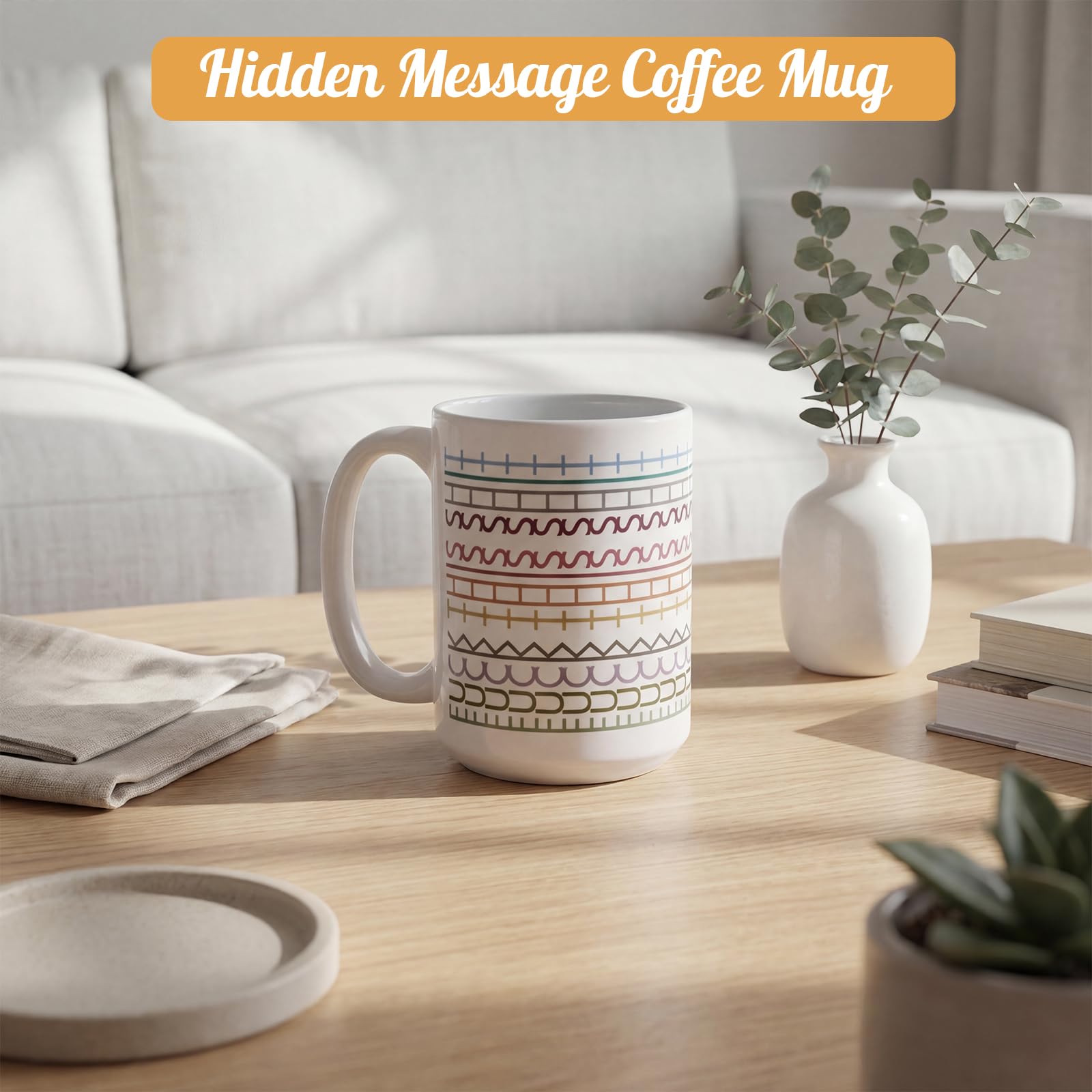 Remerry hidden message coffee mug white elephant gift