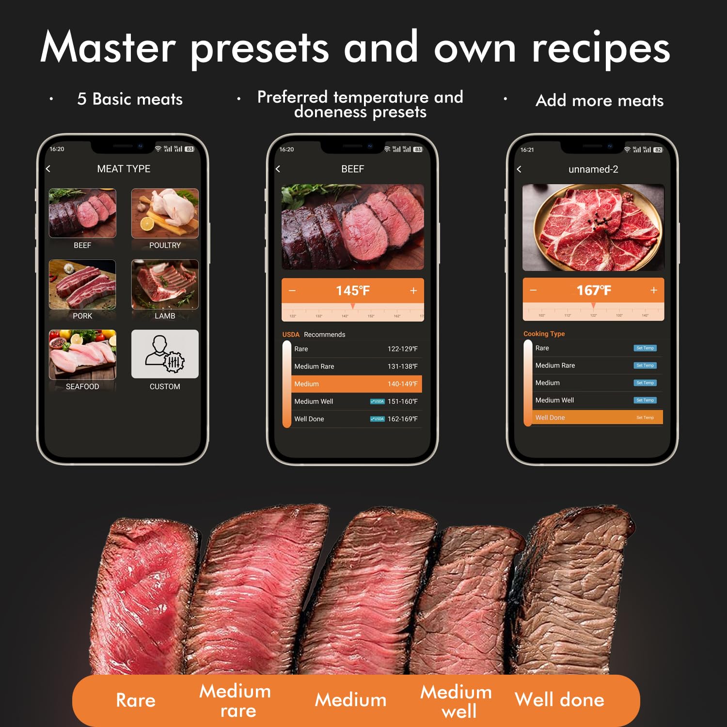 four-probe meat thermometer for grilling and smoking
