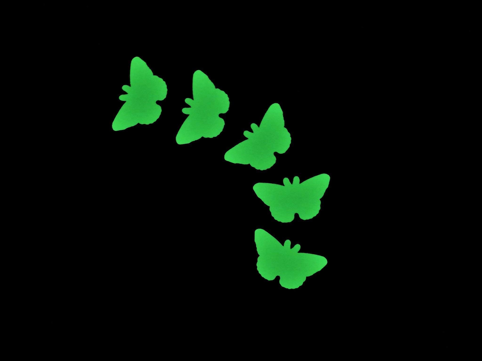 removable backing butterfly decals 3x2 inches