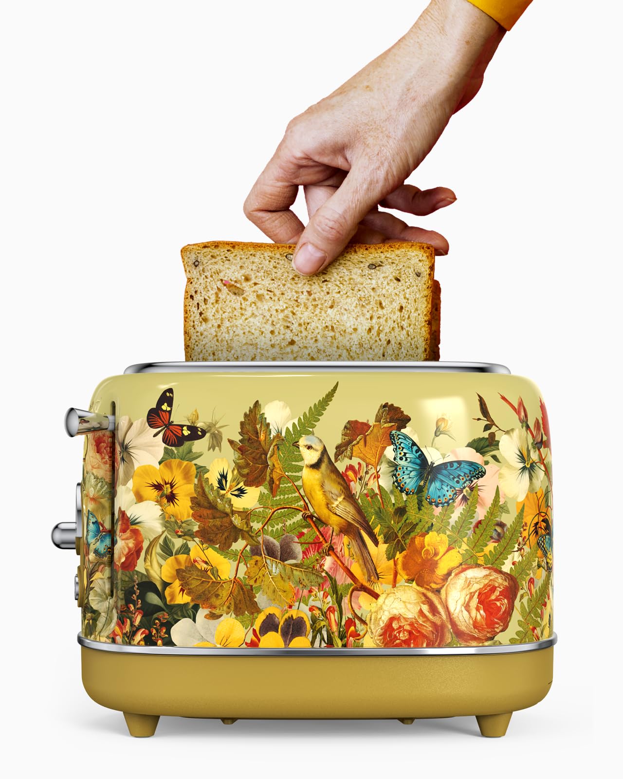 Retro floral design toaster from Hazel Quinn X Eduardo Recife