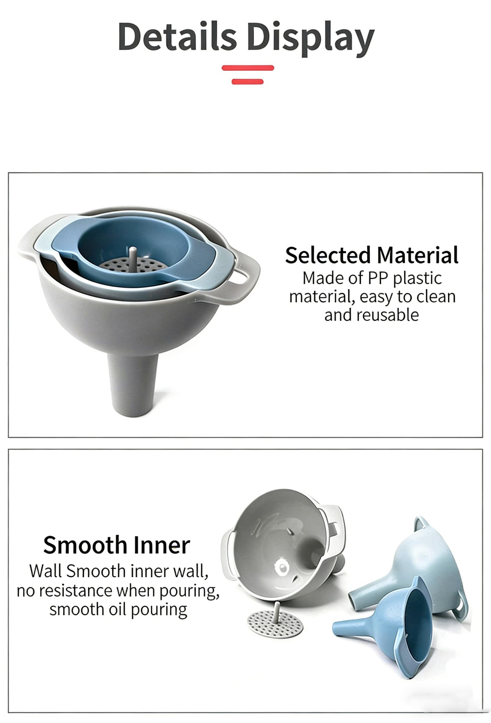 Removable filter strainer for clear pouring