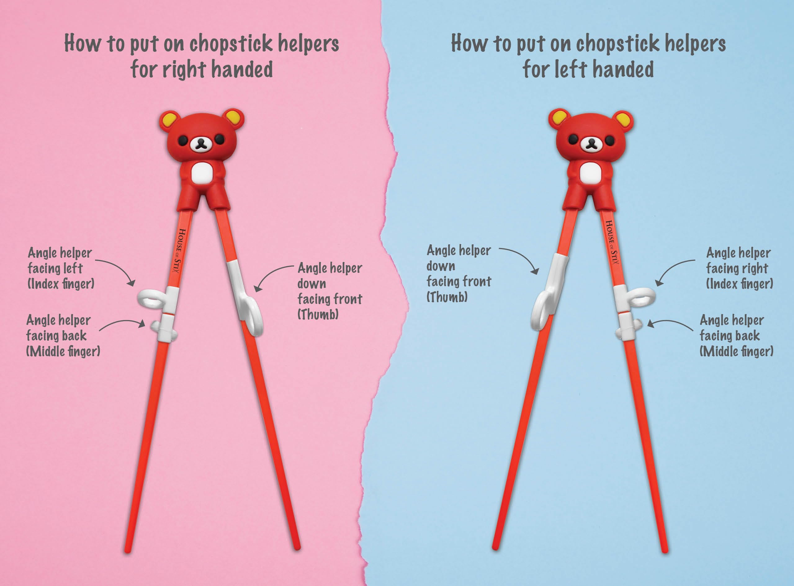 BPA-free melamine and silicone dishwasher-safe chopsticks