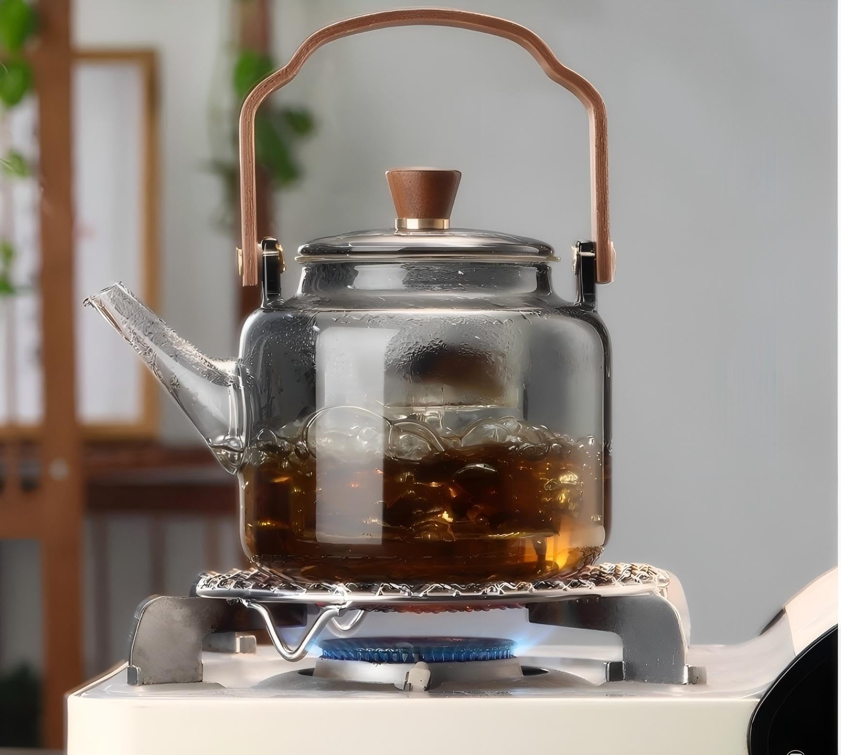 34oz (1000ml) capacity teapot dimensions shown