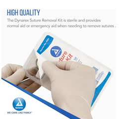 Dynarex-4521 Suture Removal Kit packaging and contents