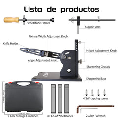 Repair knife sharpening kit with 800 grit diamond stone