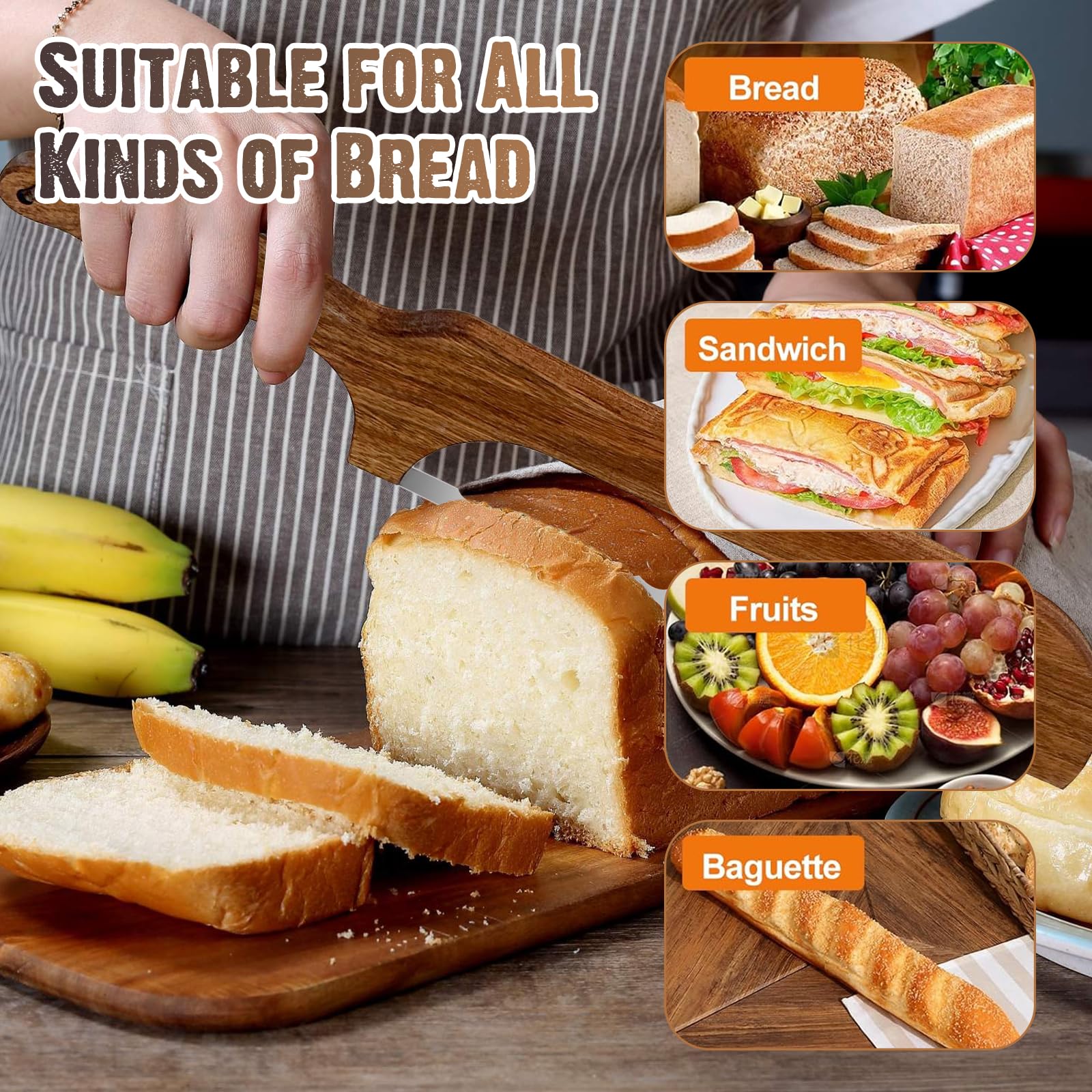 Storage bag and towel included with bread knife set