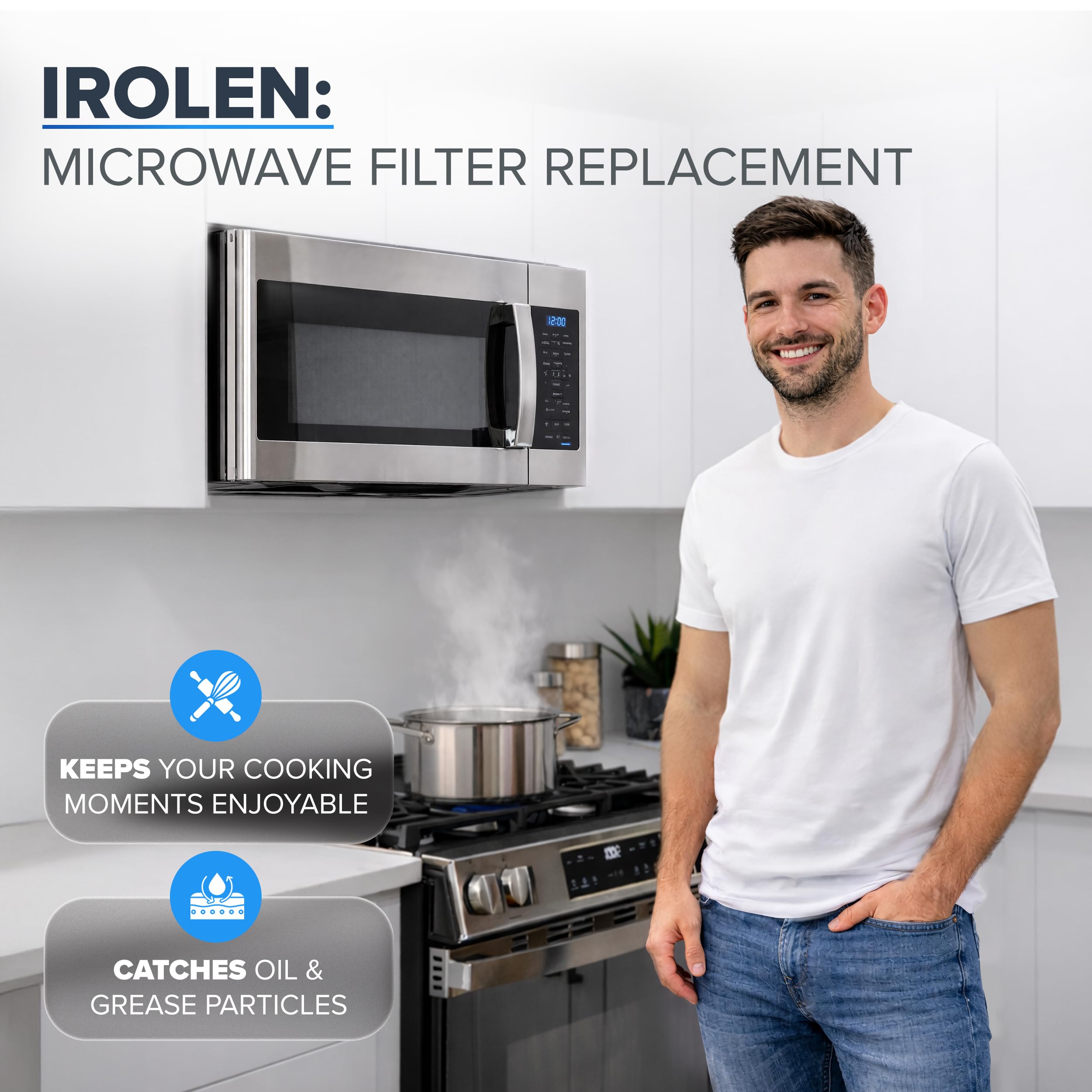 Replacement microwave grease filter 2 pack