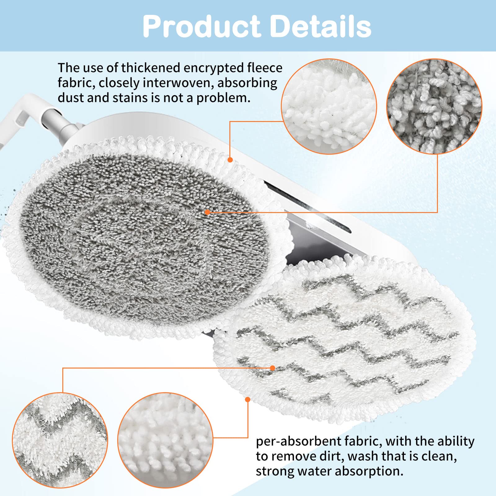 12 pack replacement mop pads by Bvhonwe