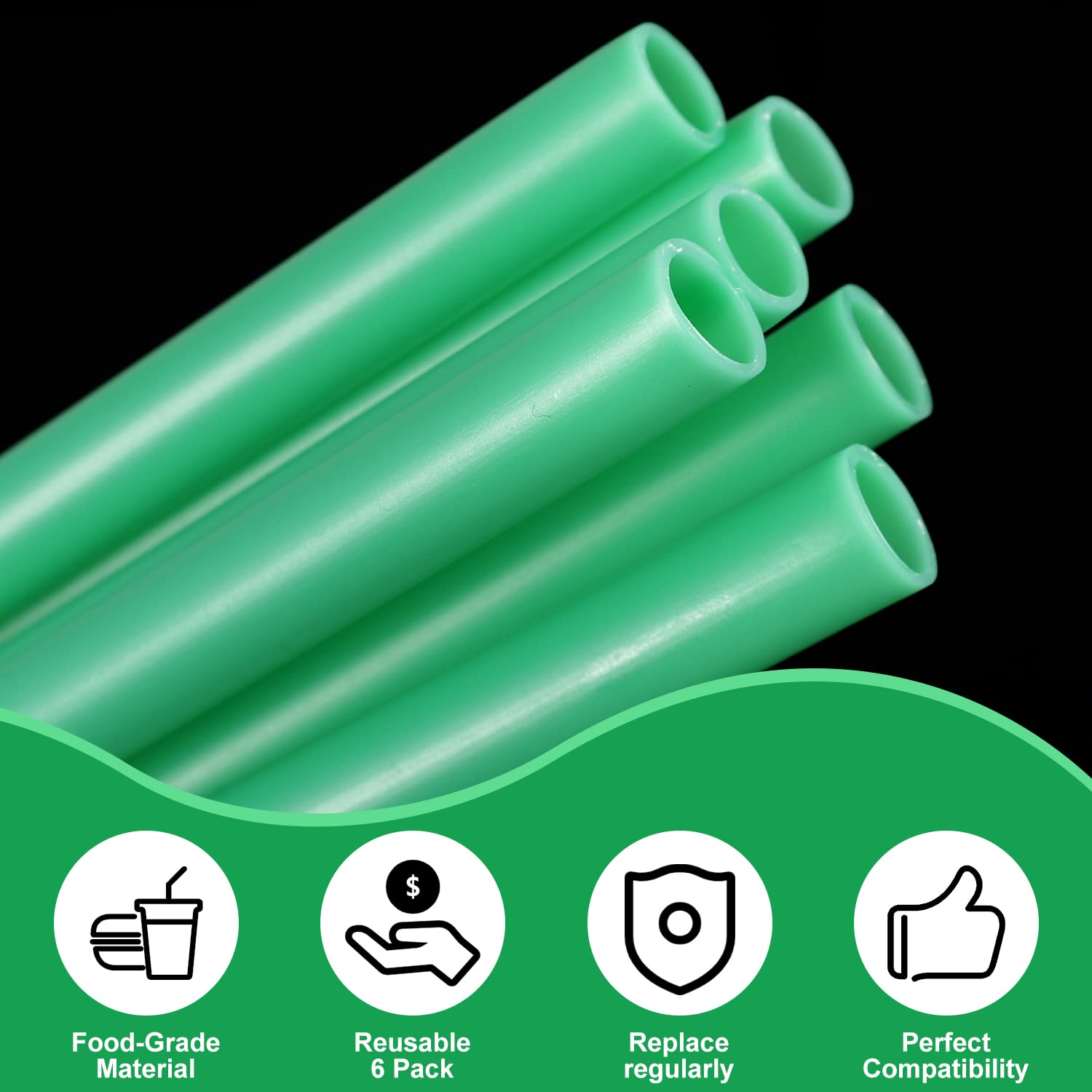 6-pack replacement straws for Owala water bottle accessories